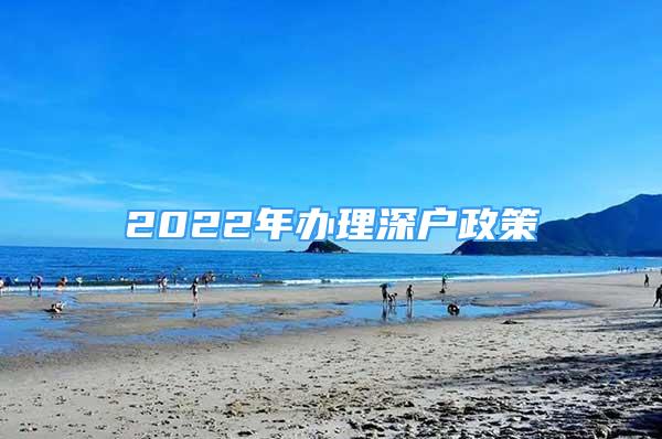 2022年办理深户政策