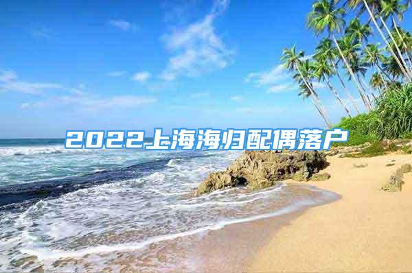 2022上海海归配偶落户