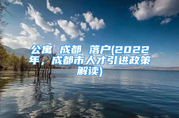 公寓 成都 落户(2022年，成都市人才引进政策解读)