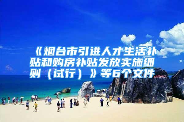 《烟台市引进人才生活补贴和购房补贴发放实施细则（试行）》等6个文件