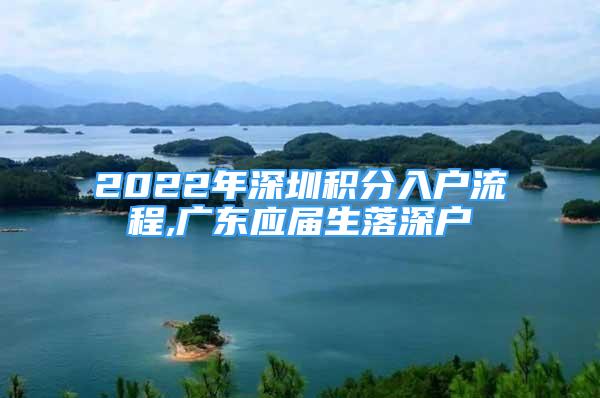 2022年深圳积分入户流程,广东应届生落深户