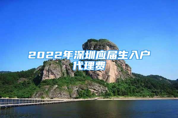 2022年深圳应届生入户代理费