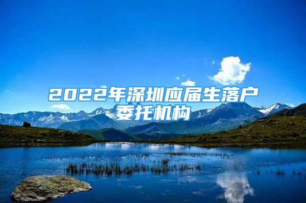 2022年深圳应届生落户委托机构