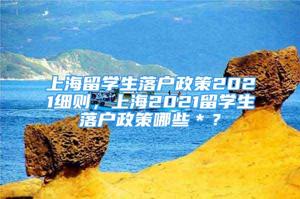 上海留学生落户政策2021细则，上海2021留学生落户政策哪些＊？