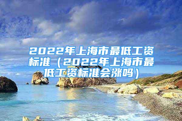 2022年上海市最低工资标准（2022年上海市最低工资标准会涨吗）