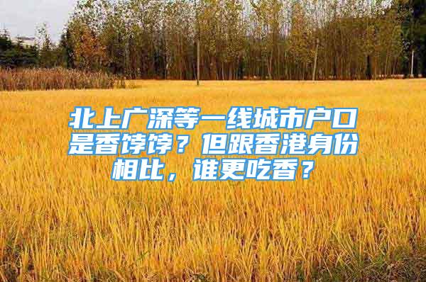 北上广深等一线城市户口是香饽饽？但跟香港身份相比，谁更吃香？