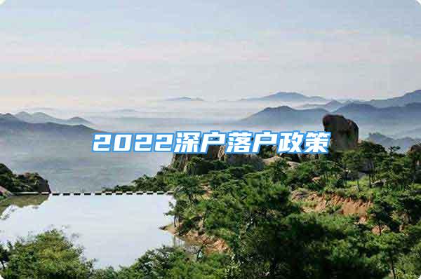 2022深户落户政策