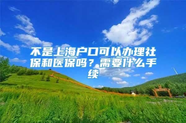 不是上海户口可以办理社保和医保吗？需要什么手续