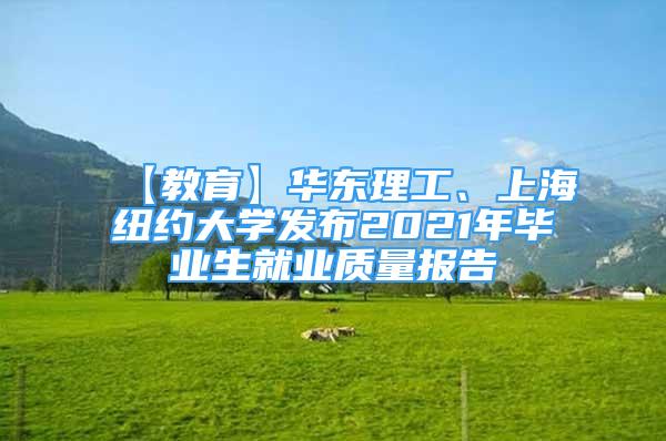 【教育】华东理工、上海纽约大学发布2021年毕业生就业质量报告