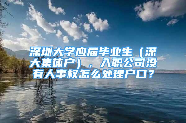 深圳大学应届毕业生（深大集体户），入职公司没有人事权怎么处理户口？