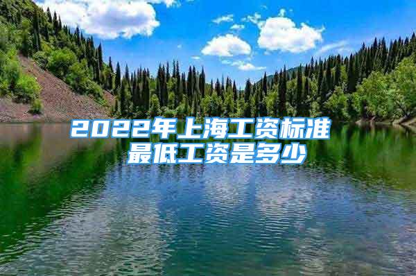 2022年上海工资标准  最低工资是多少