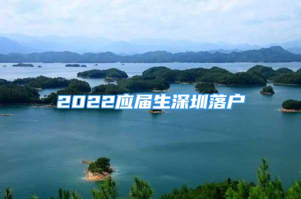 2022应届生深圳落户