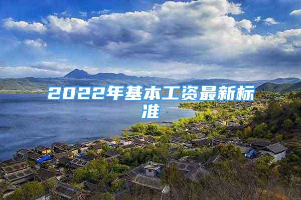 2022年基本工资最新标准