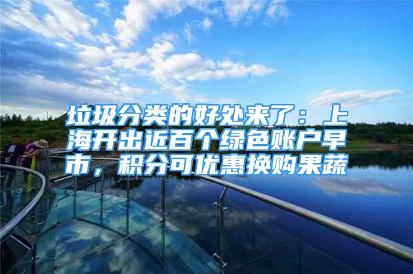 垃圾分类的好处来了：上海开出近百个绿色账户早市，积分可优惠换购果蔬