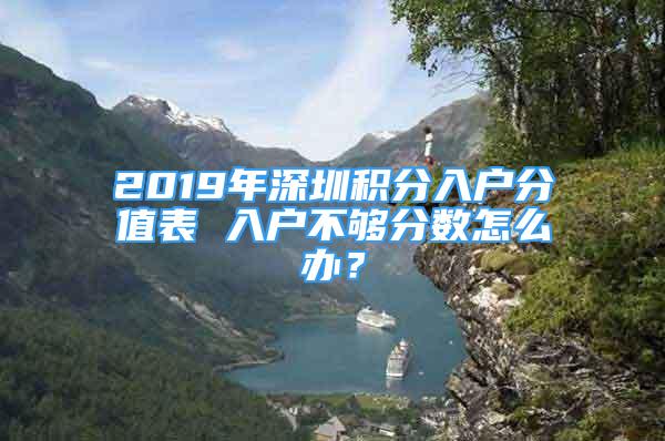 2019年深圳积分入户分值表 入户不够分数怎么办？