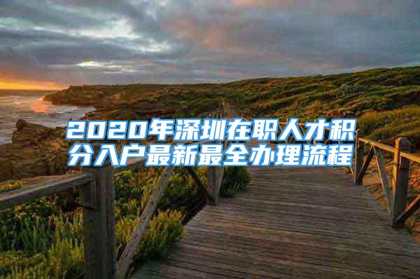 2020年深圳在职人才积分入户最新最全办理流程