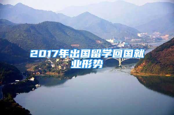 2017年出国留学回国就业形势