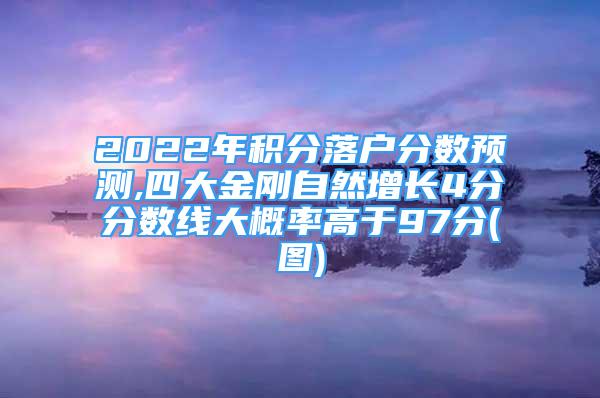 2022年积分落户分数预测,四大金刚自然增长4分分数线大概率高于97分(图)