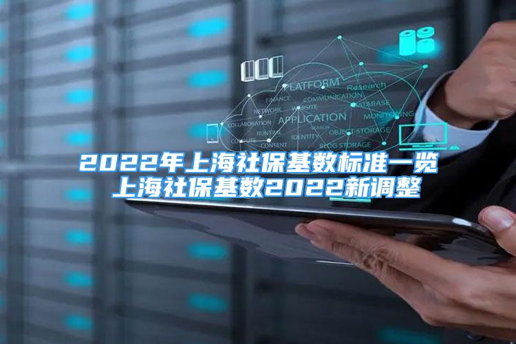 2022年上海社保基数标准一览 上海社保基数2022新调整