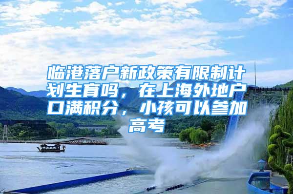 临港落户新政策有限制计划生育吗，在上海外地户口满积分，小孩可以参加高考