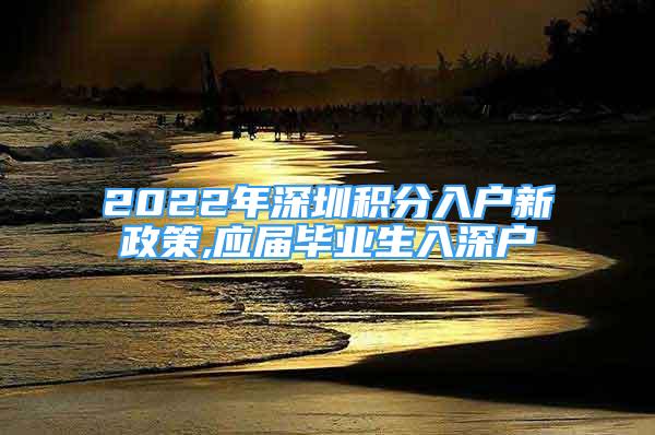 2022年深圳积分入户新政策,应届毕业生入深户