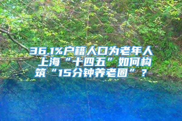 36.1%户籍人口为老年人 上海“十四五”如何构筑“15分钟养老圈”？