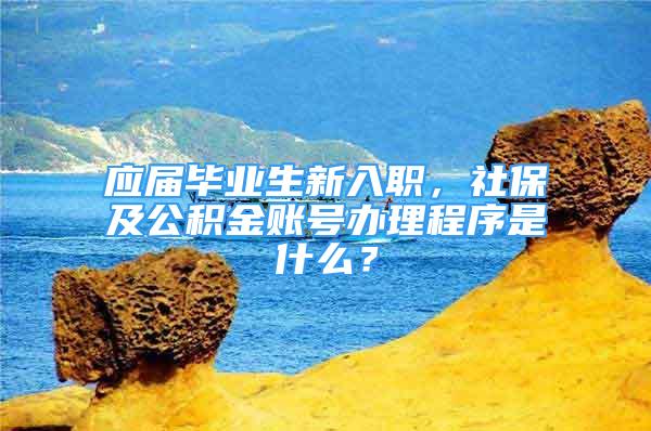 应届毕业生新入职，社保及公积金账号办理程序是什么？