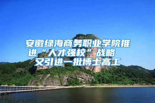 安徽绿海商务职业学院推进“人才强校”战略  又引进一批博士高工