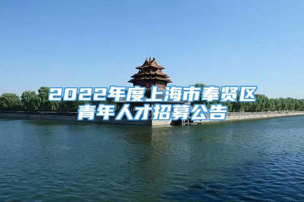 2022年度上海市奉贤区青年人才招募公告