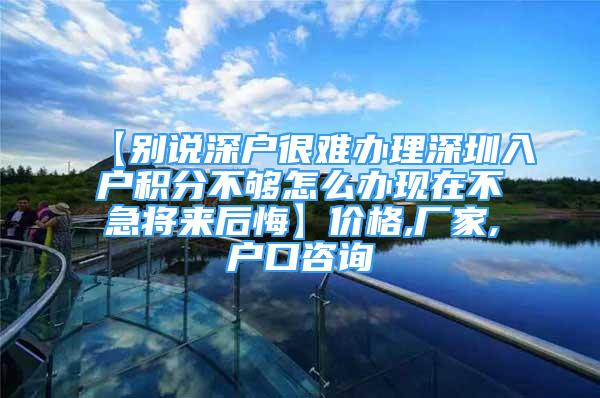 【别说深户很难办理深圳入户积分不够怎么办现在不急将来后悔】价格,厂家,户口咨询