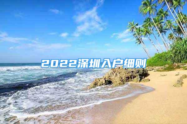 2022深圳入户细则