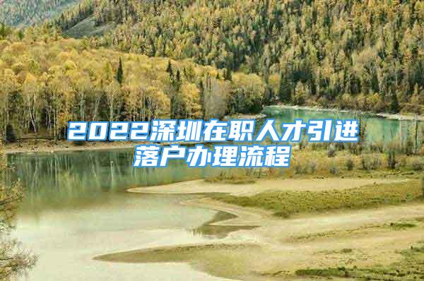 2022深圳在职人才引进落户办理流程