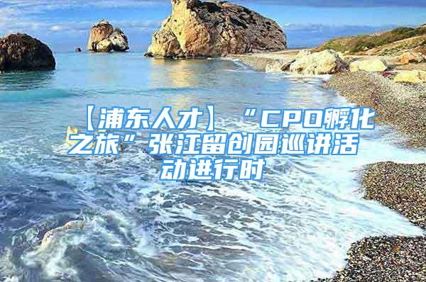 【浦东人才】“CPO孵化之旅”张江留创园巡讲活动进行时