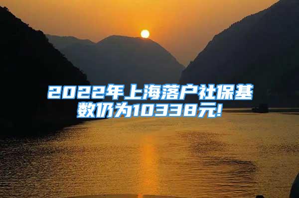 2022年上海落户社保基数仍为10338元!