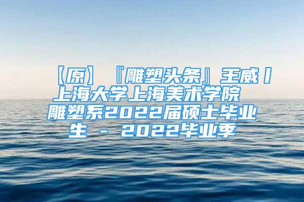 【原】『雕塑头条』王威丨上海大学上海美术学院 雕塑系2022届硕士毕业生 - 2022毕业季