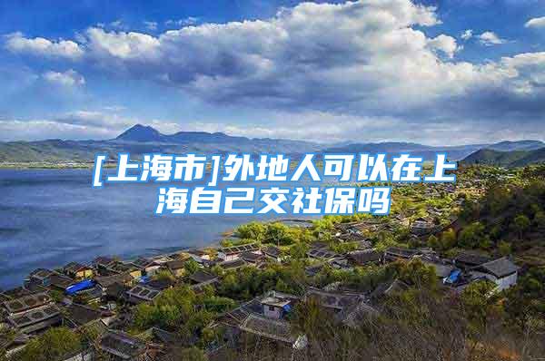 [上海市]外地人可以在上海自己交社保吗