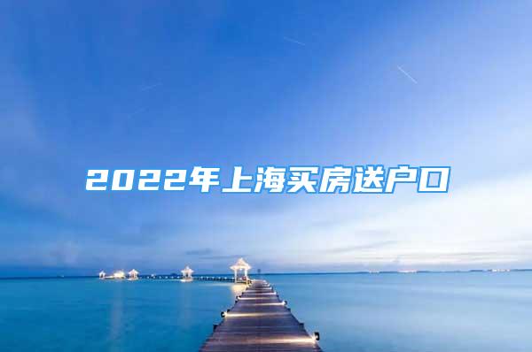 2022年上海买房送户口