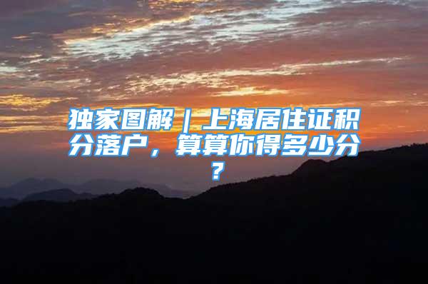 独家图解｜上海居住证积分落户，算算你得多少分？