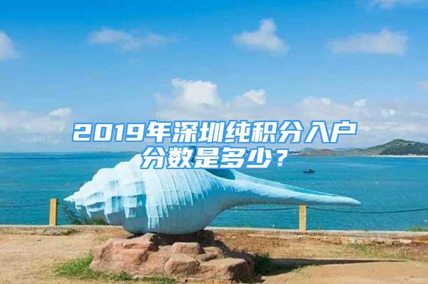 2019年深圳纯积分入户分数是多少？