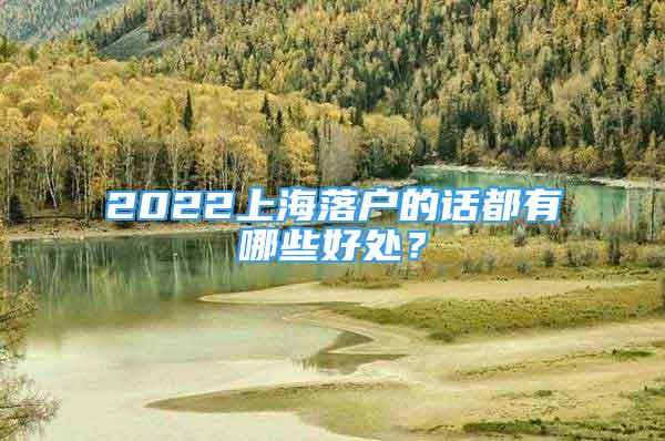 2022上海落户的话都有哪些好处？