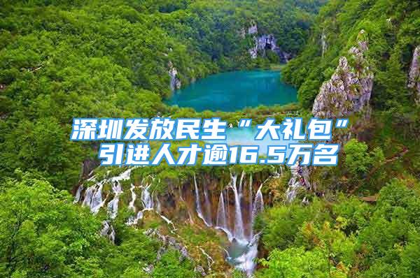 深圳发放民生“大礼包” 引进人才逾16.5万名