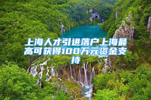 上海人才引进落户上海最高可获得100万元资金支持