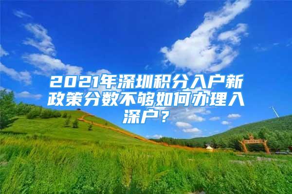 2021年深圳积分入户新政策分数不够如何办理入深户？