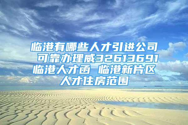 临港有哪些人才引进公司 可靠办理威32613691临港人才函 临港新片区人才住房范围