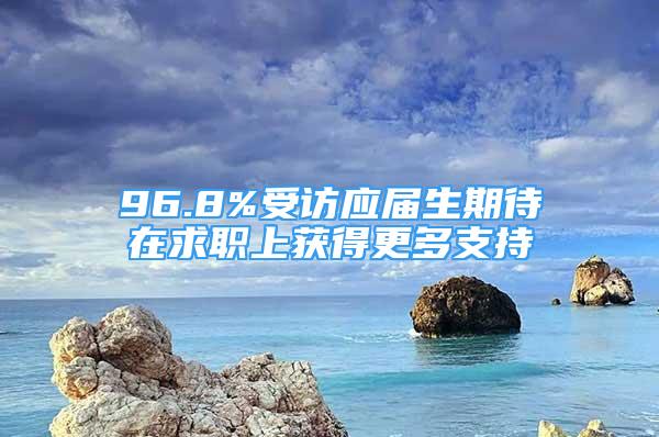 96.8%受访应届生期待在求职上获得更多支持