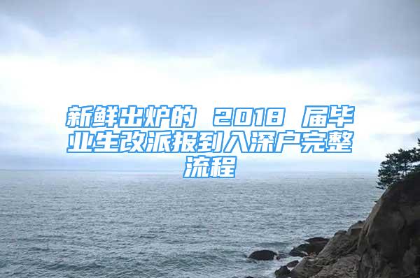 新鲜出炉的 2018 届毕业生改派报到入深户完整流程