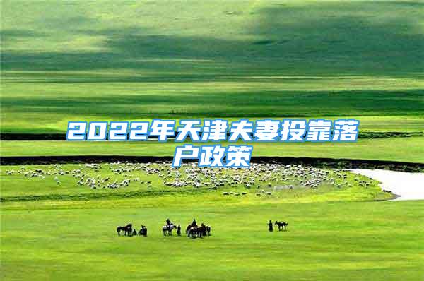 2022年天津夫妻投靠落户政策