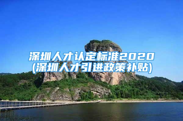 深圳人才认定标准2020(深圳人才引进政策补贴)