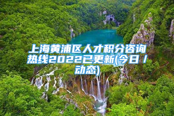 上海黄浦区人才积分咨询热线2022已更新(今日／动态)