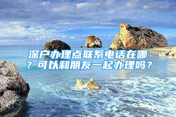 深户办理点联系电话在哪？可以和朋友一起办理吗？